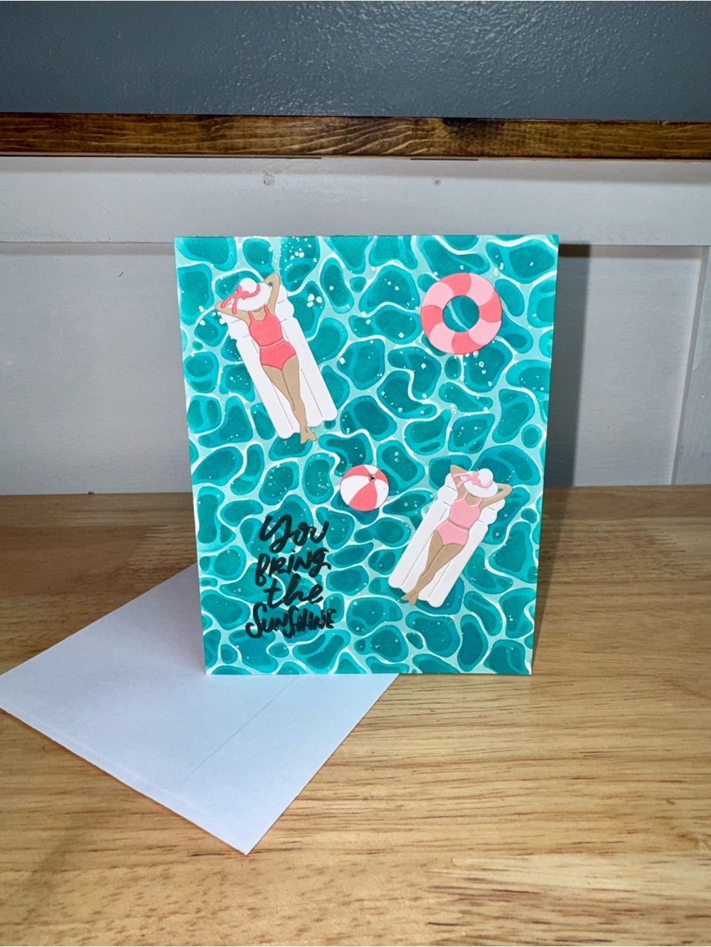 Handmade Beach Greeting Card- Any Occassion You Bring The Sunshine